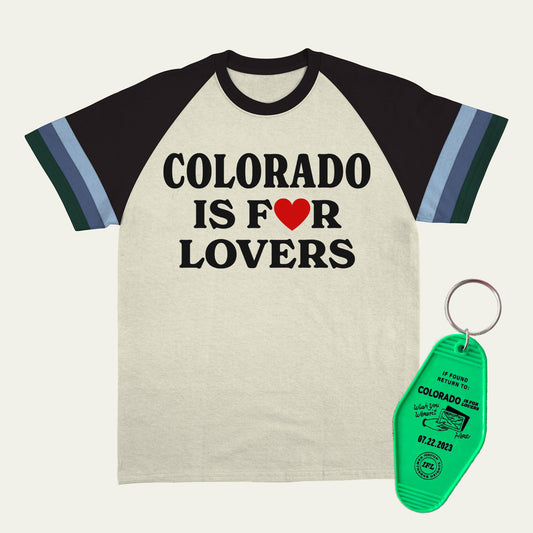 COLORADO Is For Lovers Camp Tee w/ Keychain