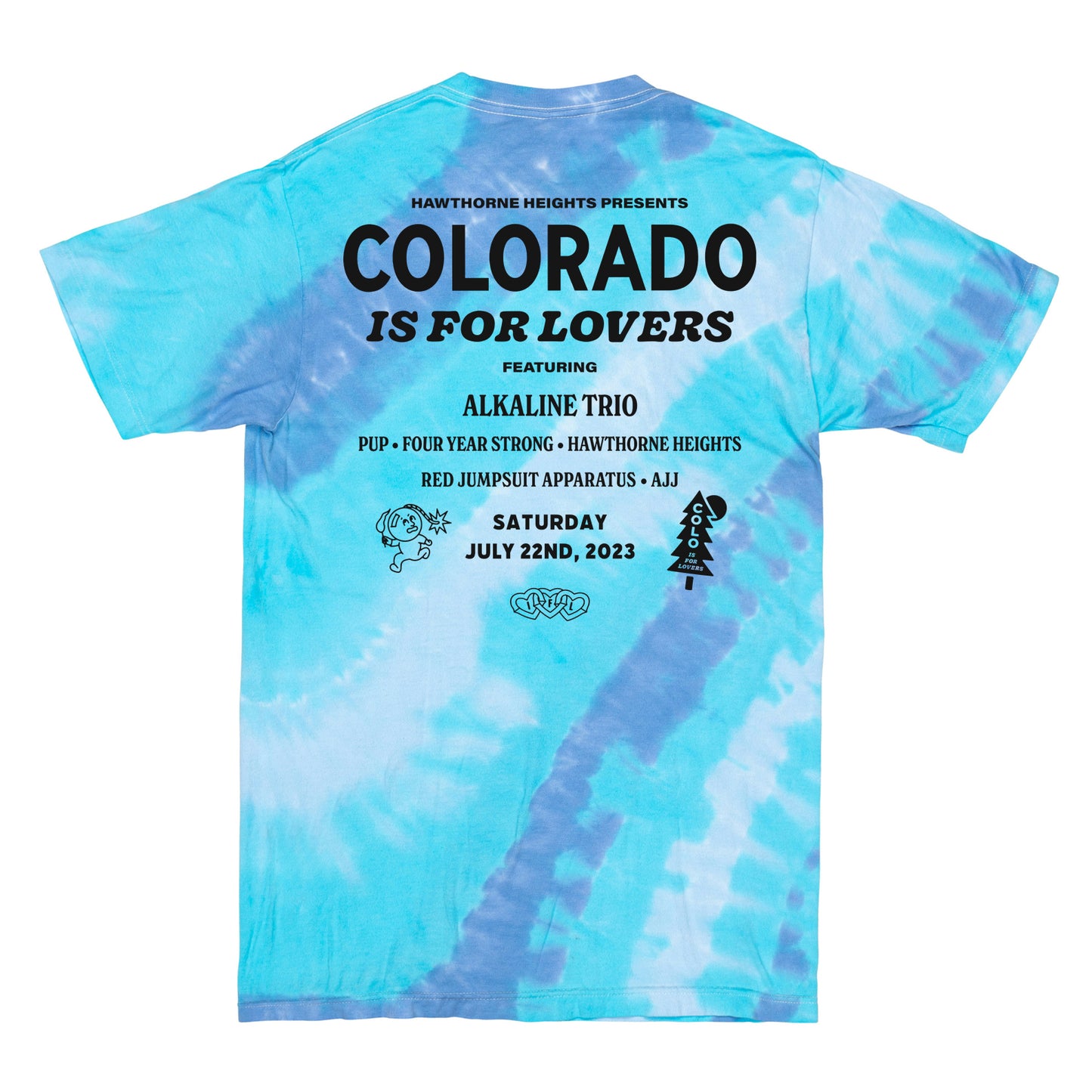 COLORADO Is For Lovers Tie Dye Festival Tee