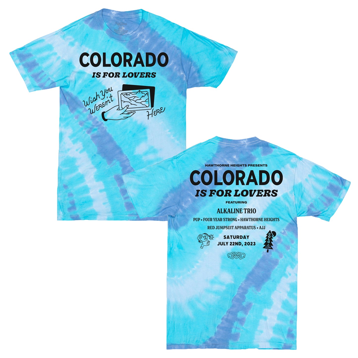 COLORADO Is For Lovers Tie Dye Festival Tee