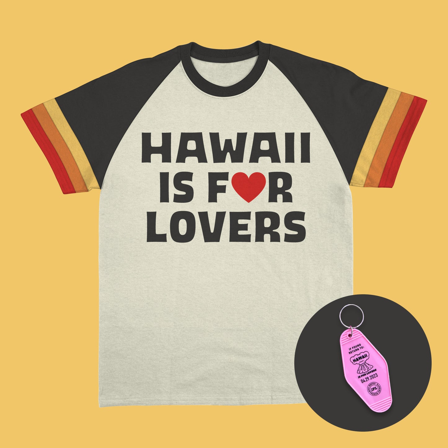 Hawaii is For Lovers Camp Collection Shirt with Keychain