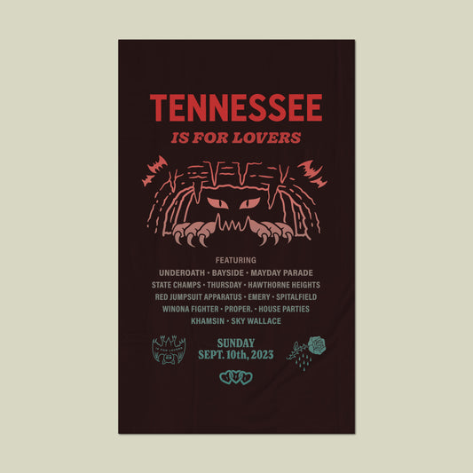 Tennessee Is For Lovers Wall Flag