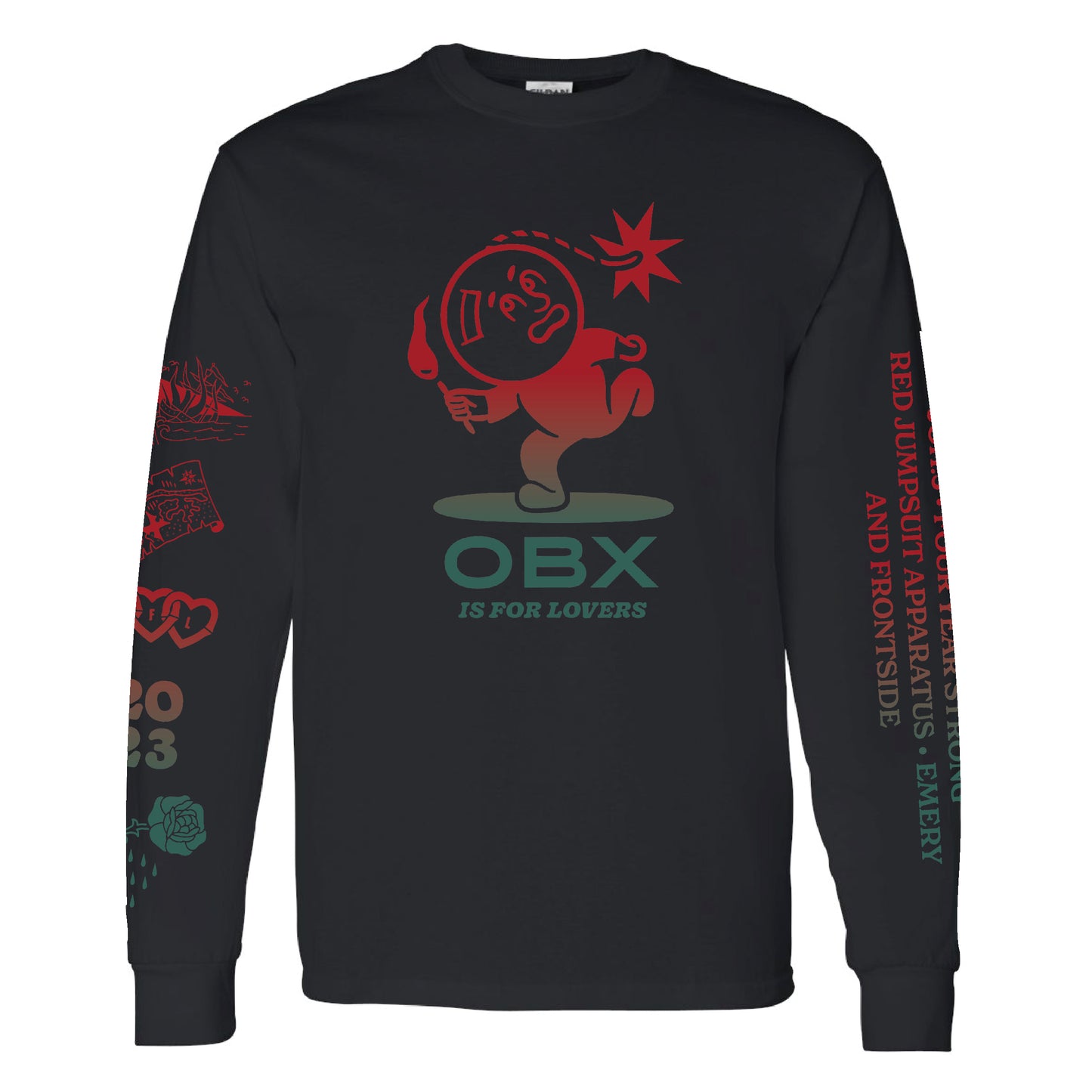 OBX Is For Lovers Long Sleeve T Shirt w/ KEY CHAIN