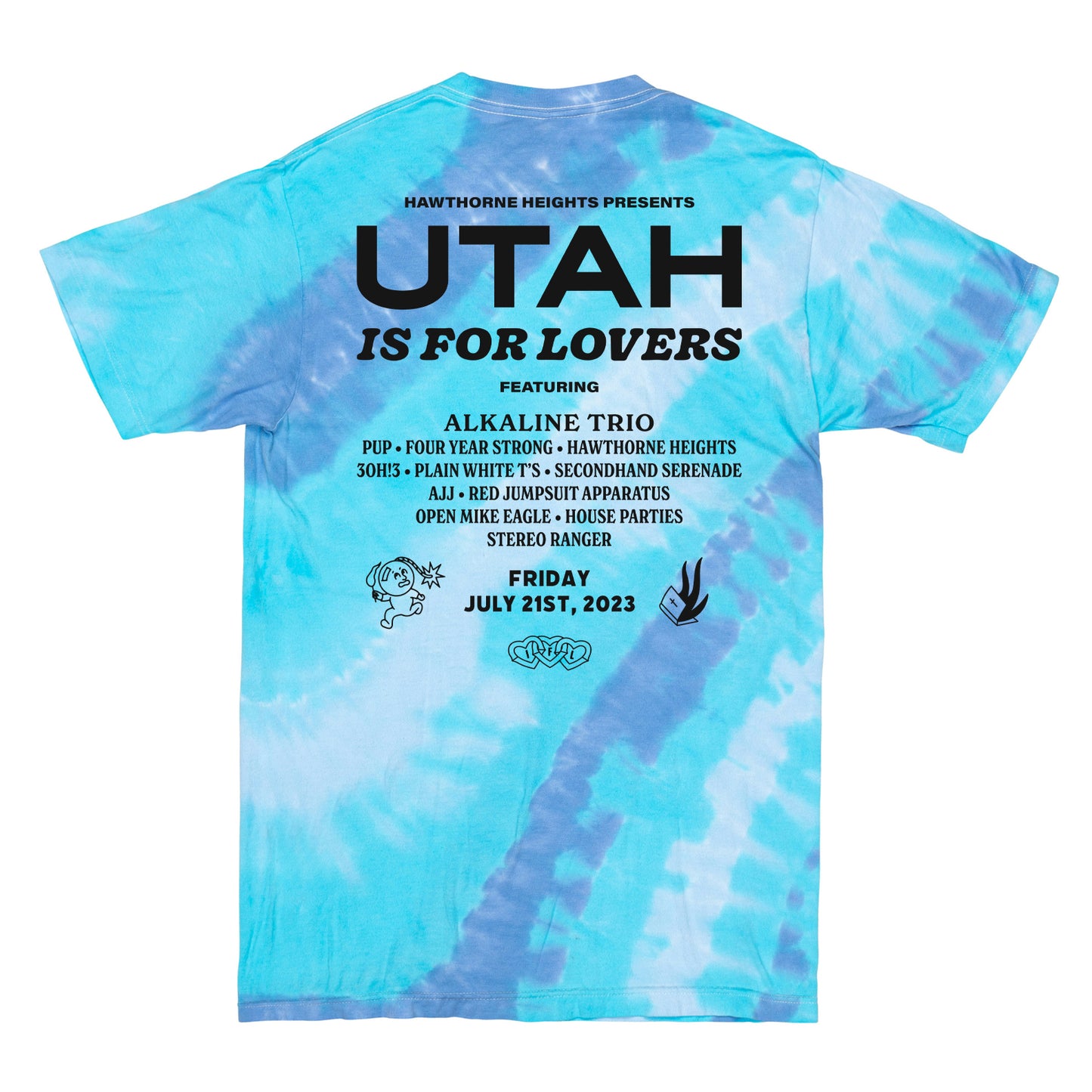 UTAH Is For Lovers Tie Dye Festival Tee